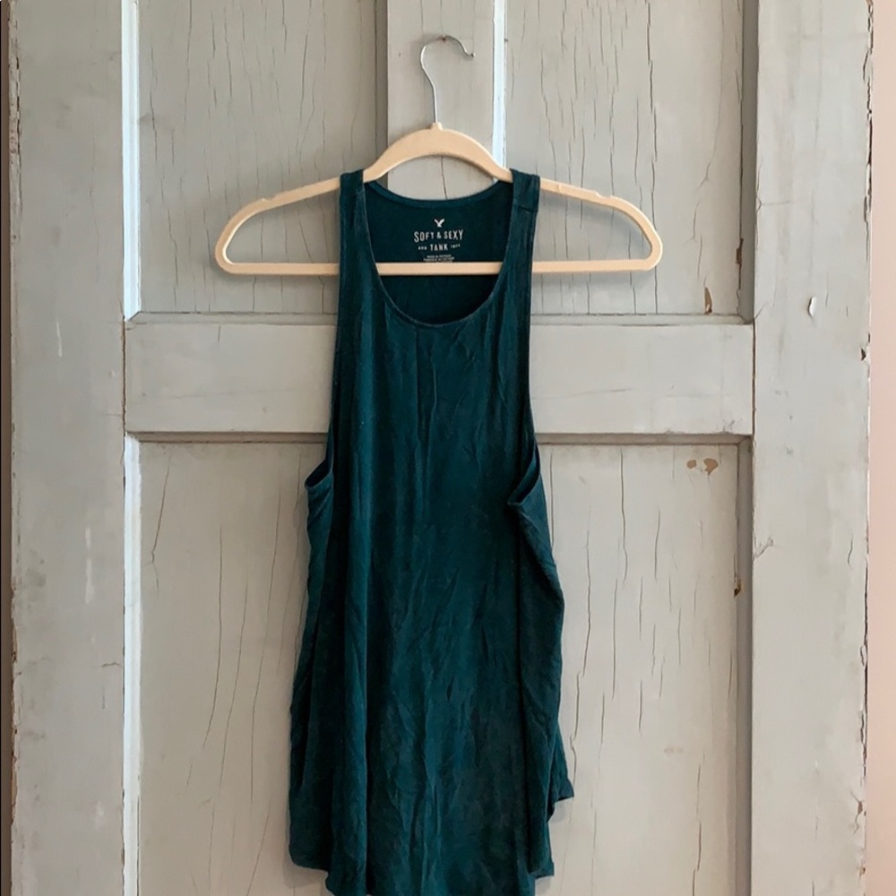 Heathered Green Tank Top
